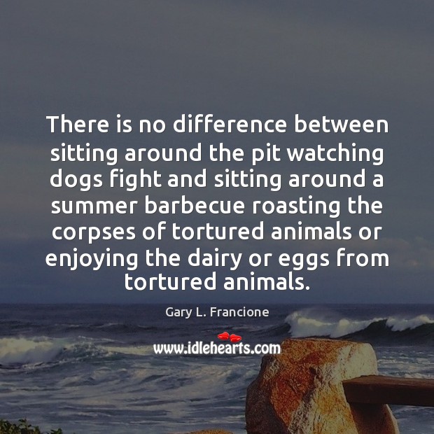There is no difference between sitting around the pit watching dogs fight Summer Quotes Image