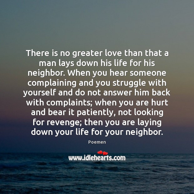 There is no greater love than that a man lays down his Image