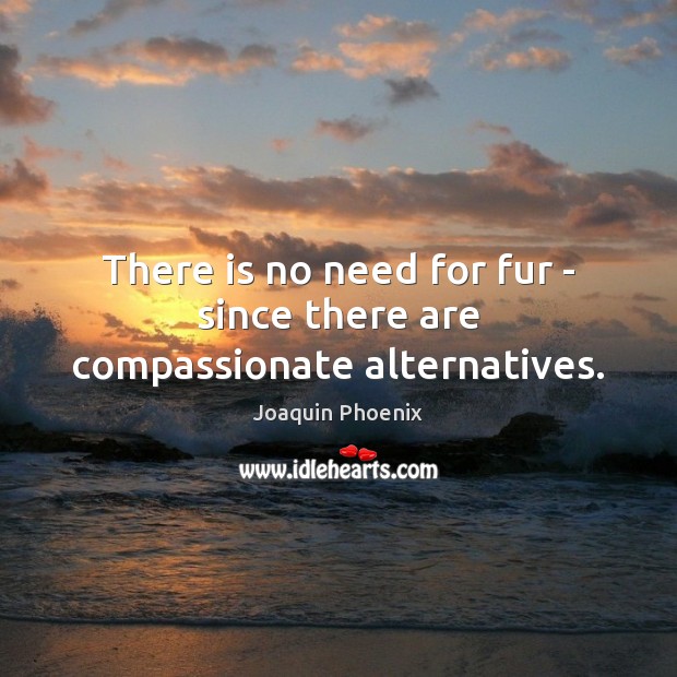 There is no need for fur – since there are compassionate alternatives. Image