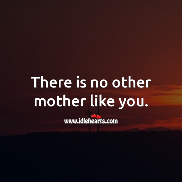 There is no other mother like you. 