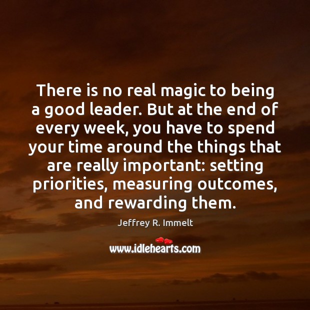 There is no real magic to being a good leader. But at Image
