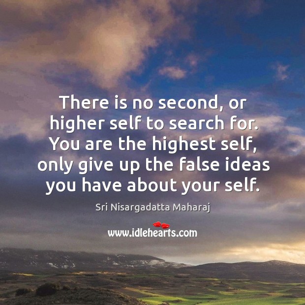 There is no second, or higher self to search for. You are Image