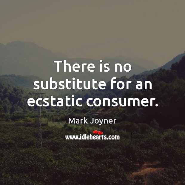 There is no substitute for an ecstatic consumer. 