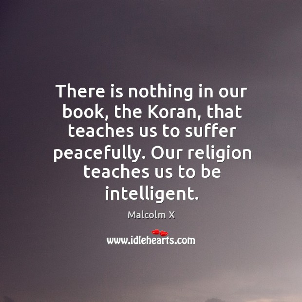 There is nothing in our book, the Koran, that teaches us to Image