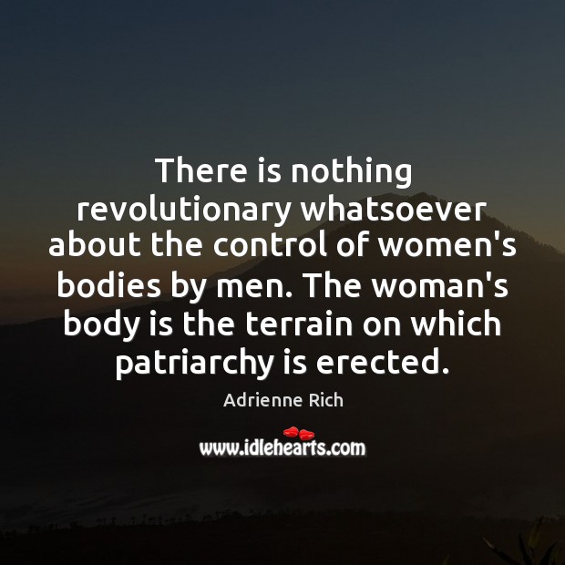There is nothing revolutionary whatsoever about the control of women’s bodies by Image