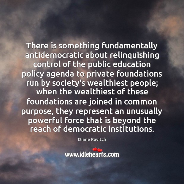 There is something fundamentally antidemocratic about relinquishing control of the public education Image