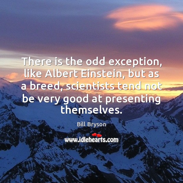 There is the odd exception, like Albert Einstein, but as a breed, Image
