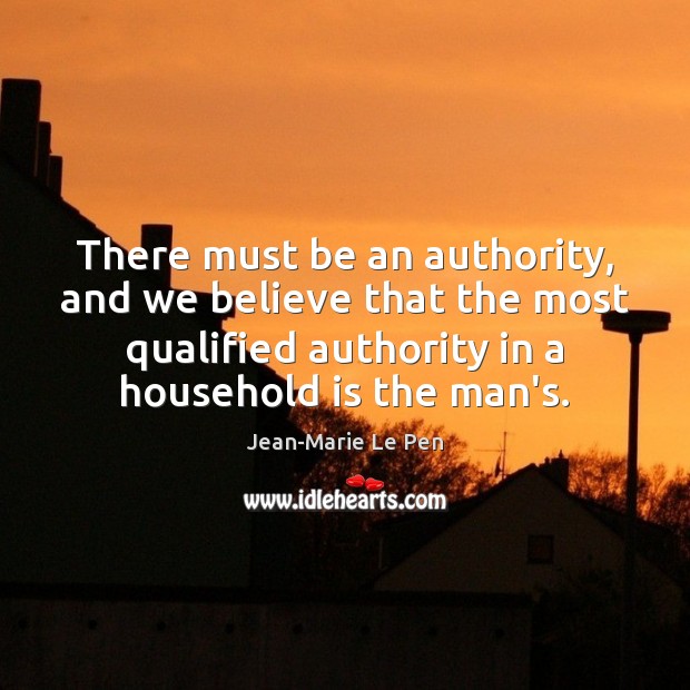 There must be an authority, and we believe that the most qualified Image