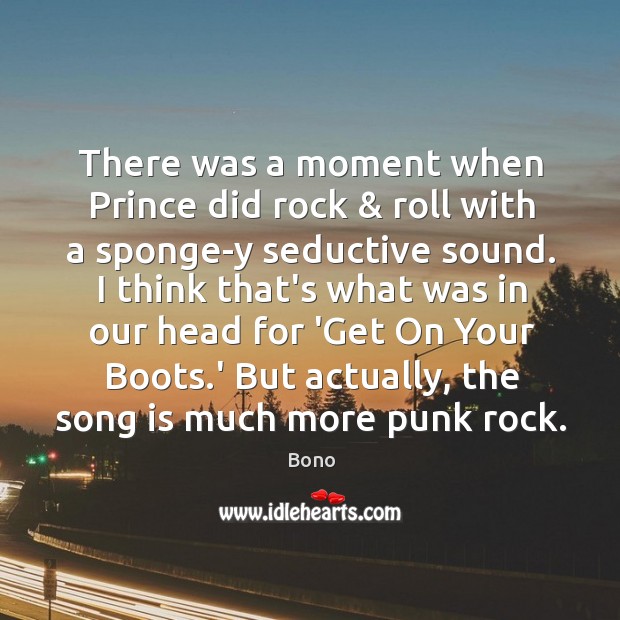 There was a moment when Prince did rock & roll with a sponge-y Image