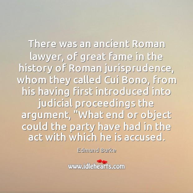 There was an ancient Roman lawyer, of great fame in the history Image
