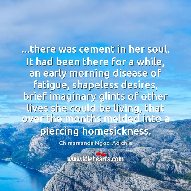 …there was cement in her soul. It had been there for a Image