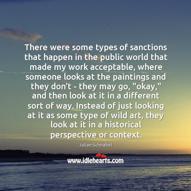 There were some types of sanctions that happen in the public world Image