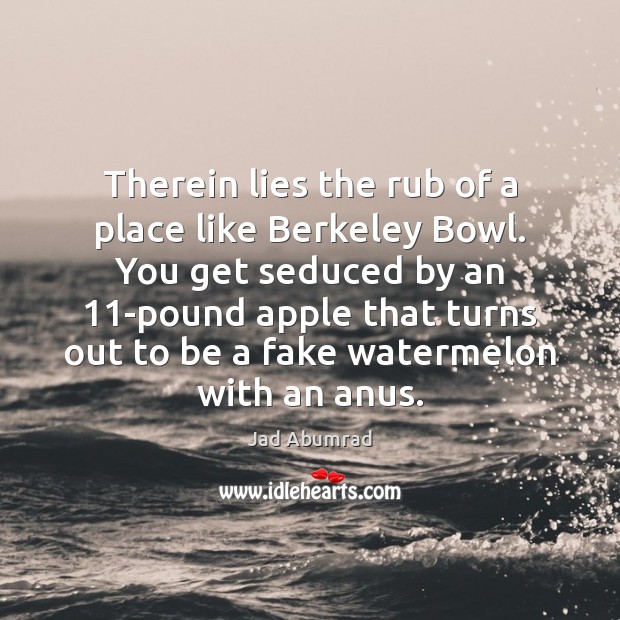 Therein lies the rub of a place like Berkeley Bowl. You get 