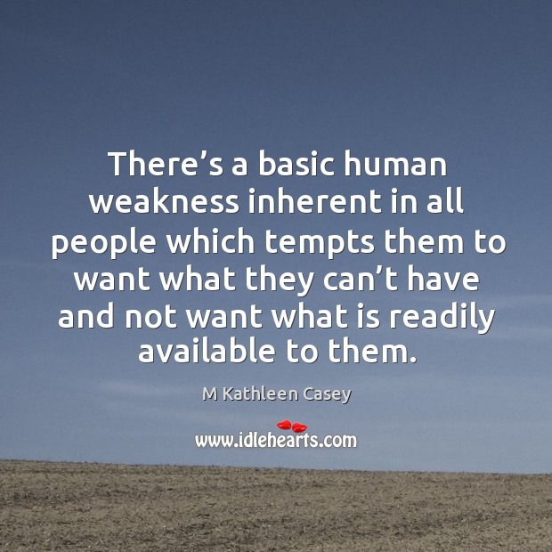 There’s a basic human weakness inherent in all people which tempts Image