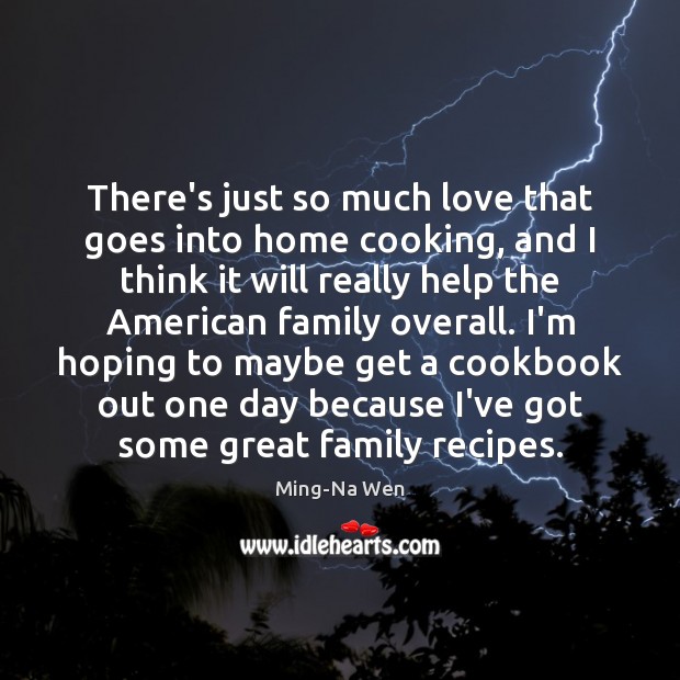 There’s just so much love that goes into home cooking, and I Image