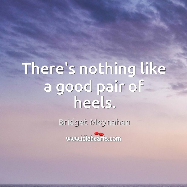 There’s nothing like a good pair of heels. Bridget Moynahan Picture Quote