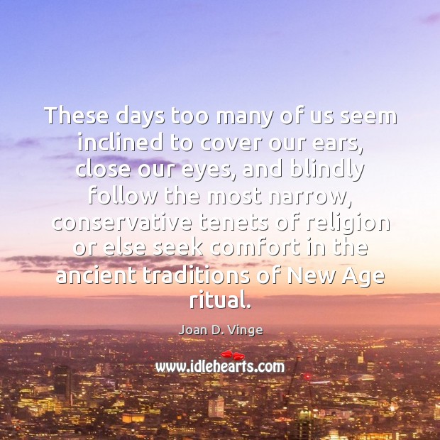 These days too many of us seem inclined to cover our ears, Image