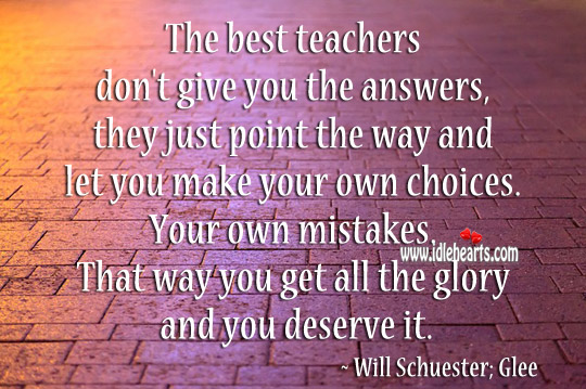 The best teachers don’t give you the answers Image