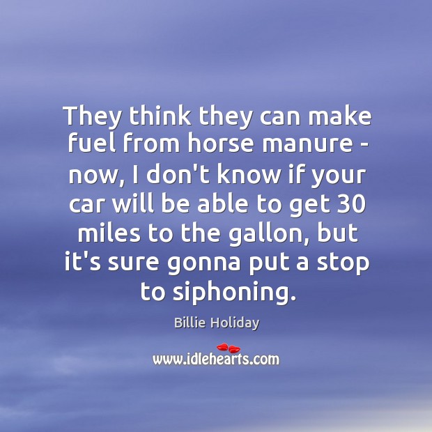 They think they can make fuel from horse manure – now, I Image
