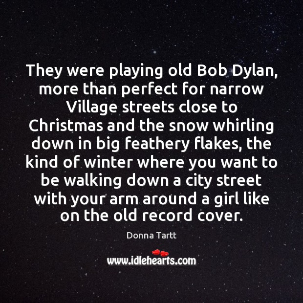 They were playing old Bob Dylan, more than perfect for narrow Village Image