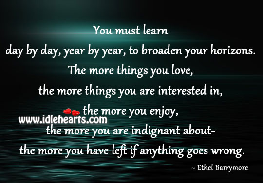 You must learn day by day, year by year Ethel Barrymore Picture Quote