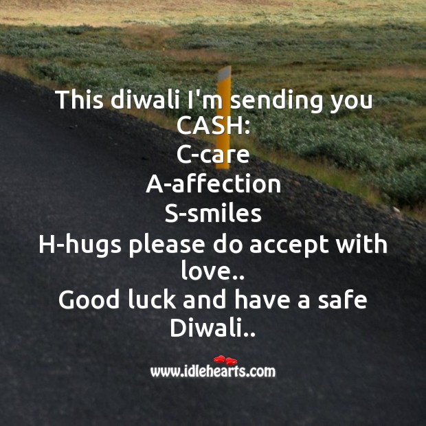 This diwali i’m sending you cash Diwali Messages Image