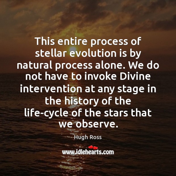 This entire process of stellar evolution is by natural process alone. We Image