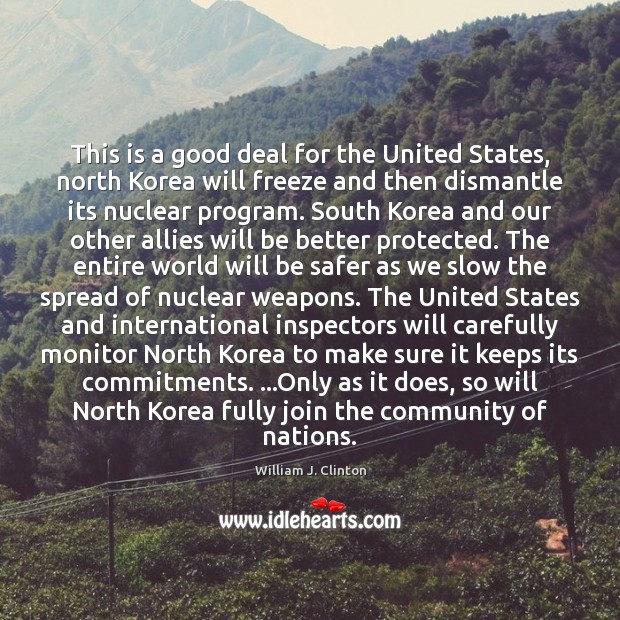 This is a good deal for the United States, north Korea will Image