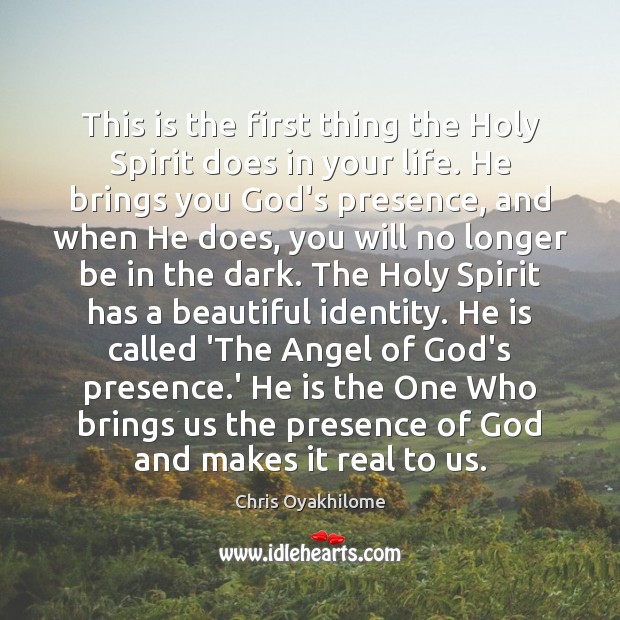 This is the first thing the Holy Spirit does in your life. Image