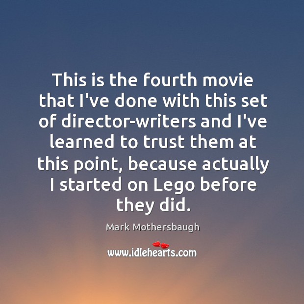 This is the fourth movie that I’ve done with this set of Mark Mothersbaugh Picture Quote