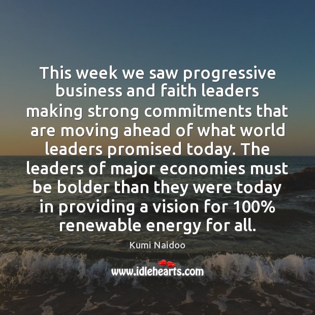 This week we saw progressive business and faith leaders making strong commitments 