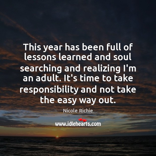 This year has been full of lessons learned and soul searching and Image