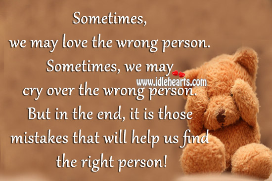 In the end, it is those mistakes that will help us find the right person! Image