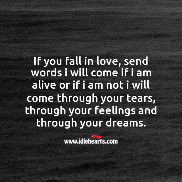Through your feelings Love Messages Image