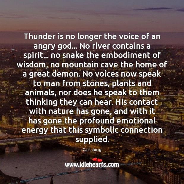 Thunder is no longer the voice of an angry God… No river Image