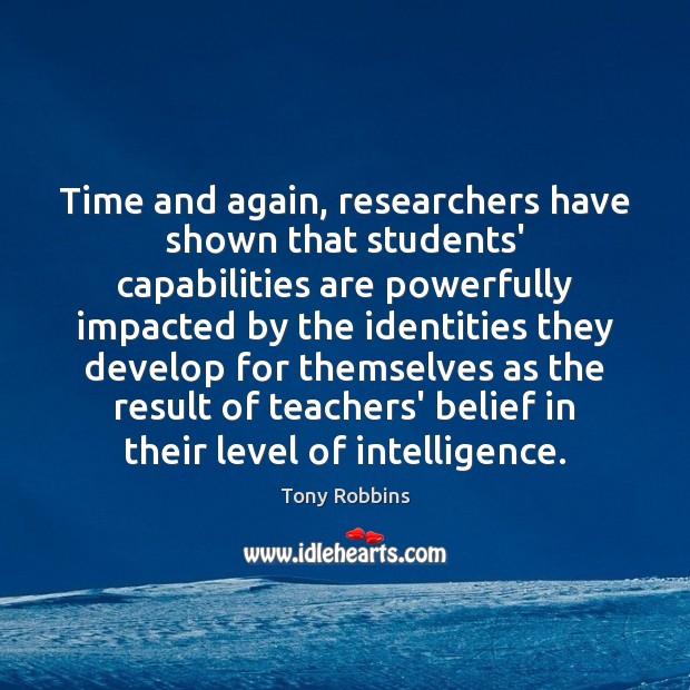 Time and again, researchers have shown that students’ capabilities are powerfully impacted 