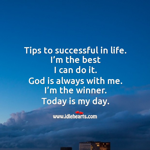 Tips to be successful in life. Random Things Image