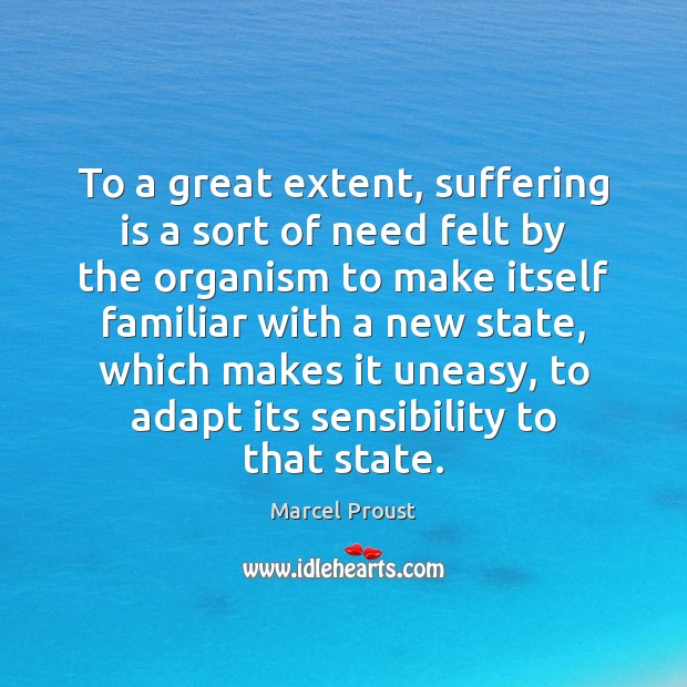 To a great extent, suffering is a sort of need felt by Image