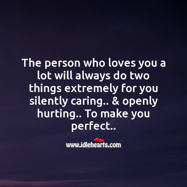 To make you perfect.. Love Messages Image