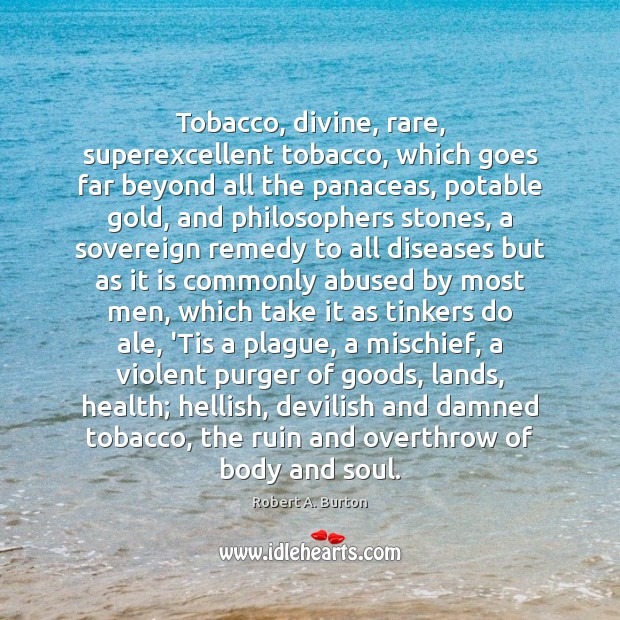 Tobacco, divine, rare, superexcellent tobacco, which goes far beyond all the panaceas, Image
