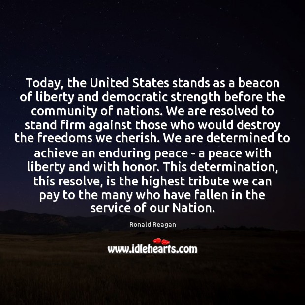 Today, the United States stands as a beacon of liberty and democratic Image