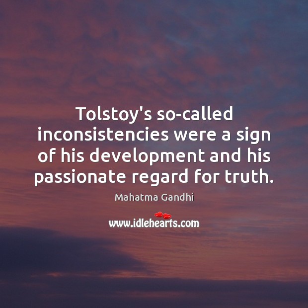 Tolstoy’s so-called inconsistencies were a sign of his development and his passionate Image