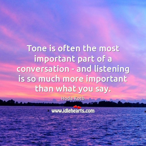 Tone is often the most important part of a conversation – and Image