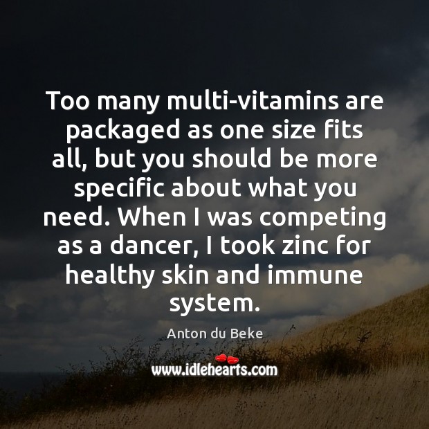 Too many multi-vitamins are packaged as one size fits all, but you Image