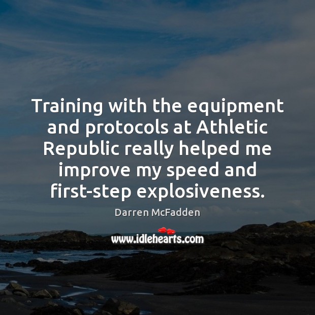 Training with the equipment and protocols at Athletic Republic really helped me Image