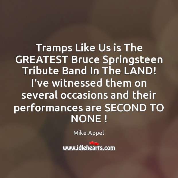 Tramps Like Us is The GREATEST Bruce Springsteen Tribute Band In The 