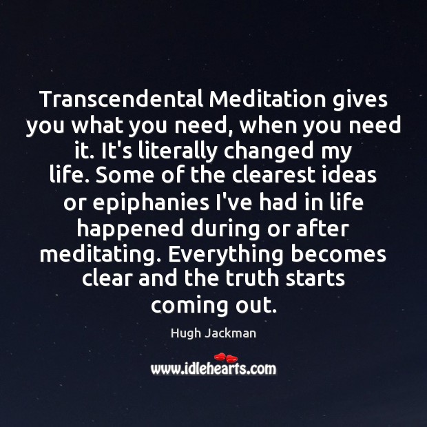 Transcendental Meditation gives you what you need, when you need it. It’s Image