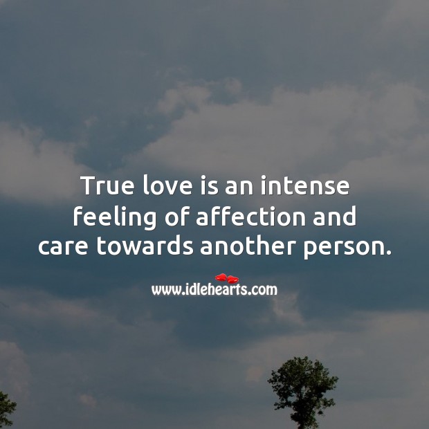 True love is an intense feeling of affection and care towards another person. True Love Quotes Image