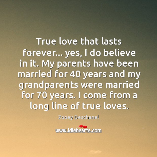 True love lasts forever. Image