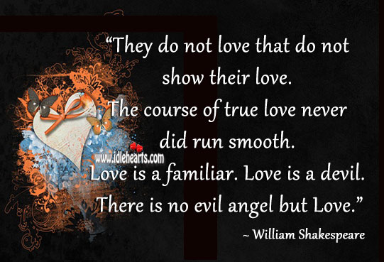 the course of true love shakespeare